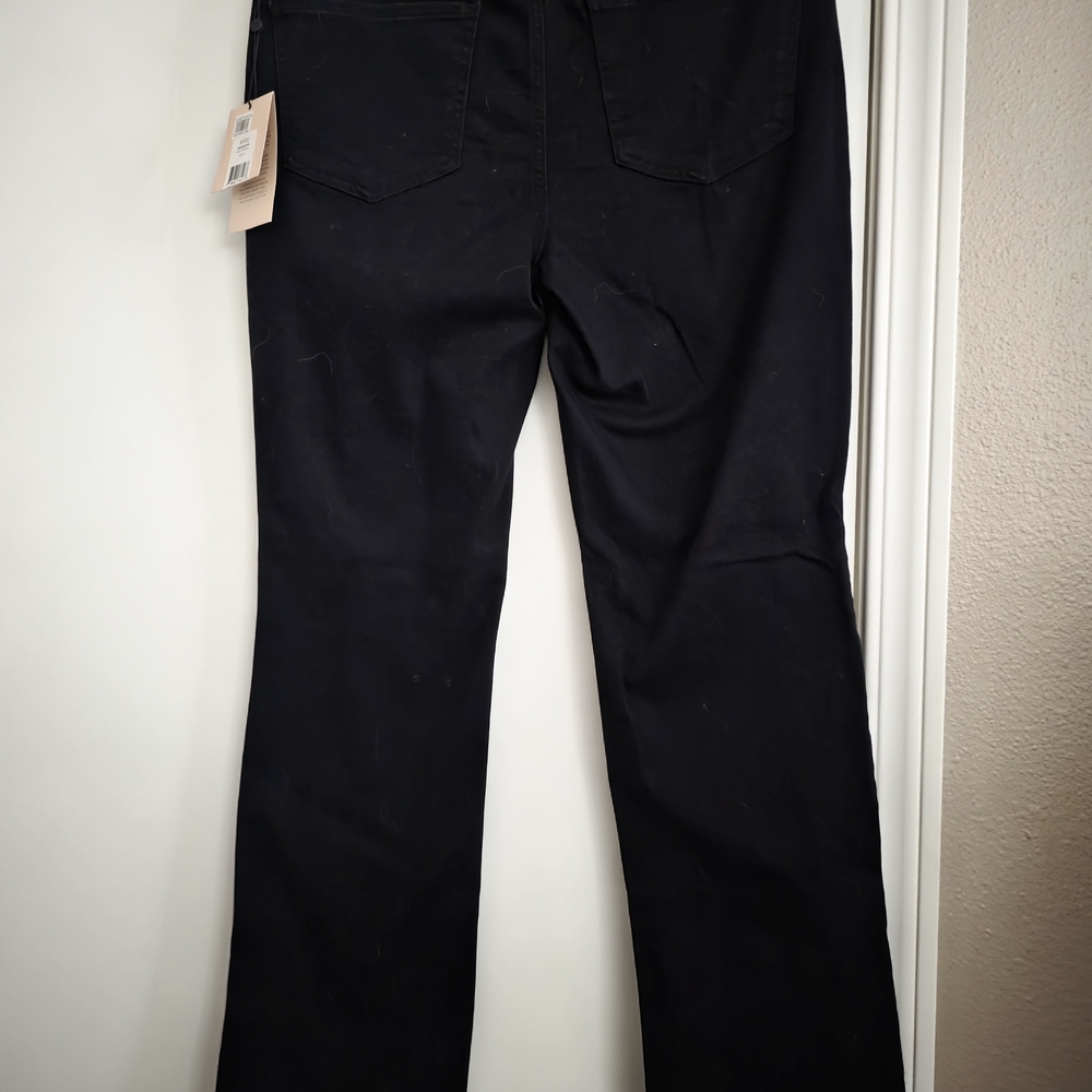 NYDJ Black Straight-Leg Jeans